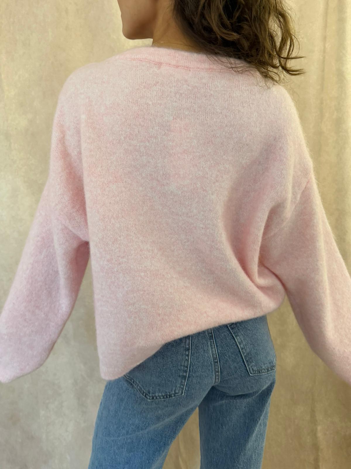 Pull rose Ambre