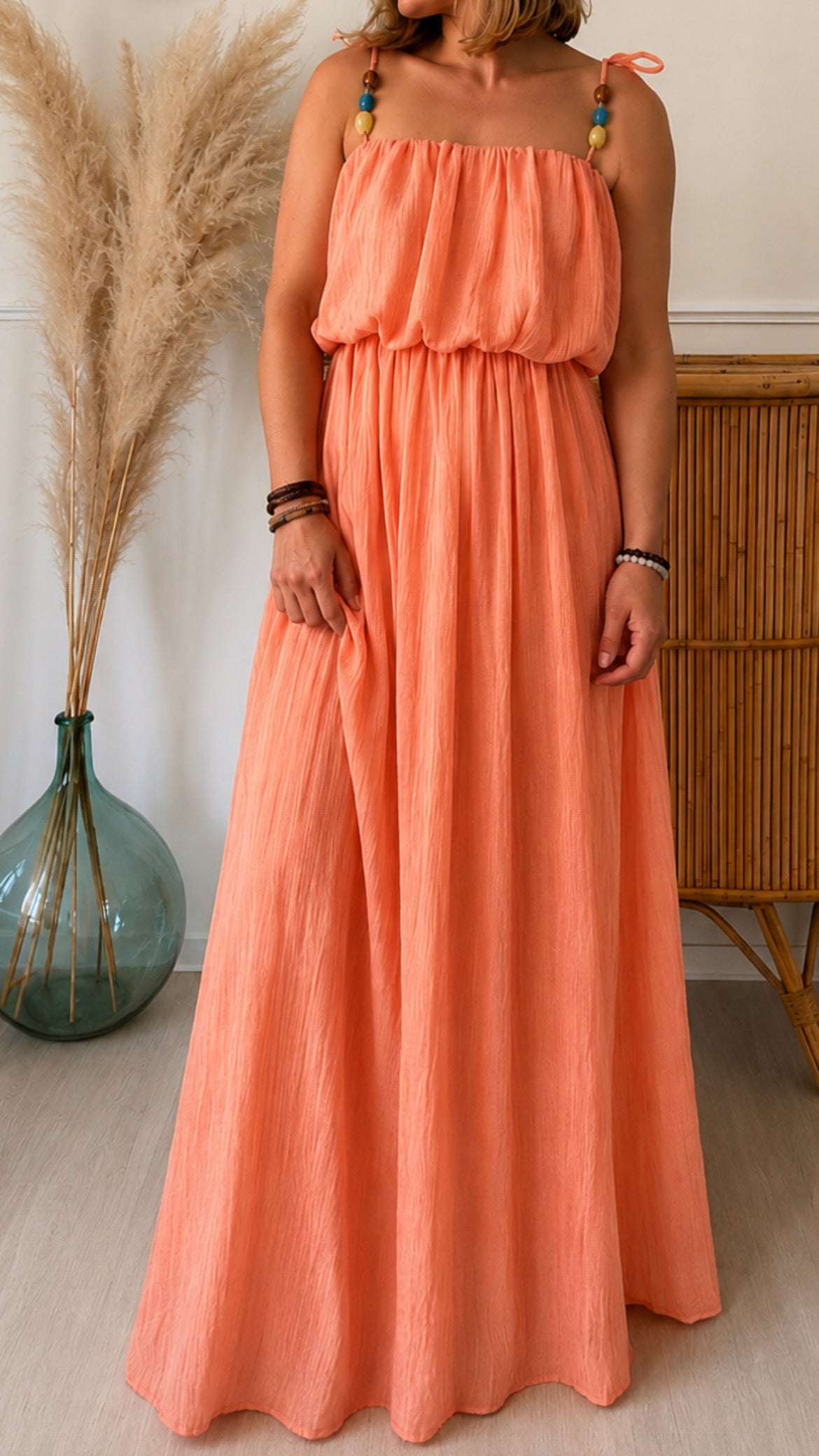Robe Esther corail