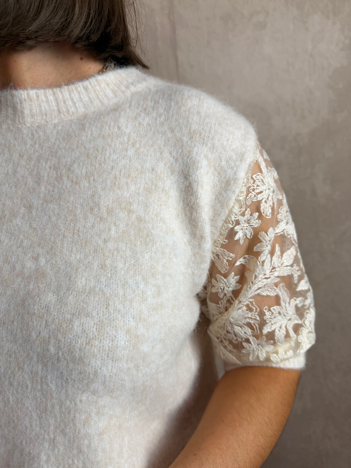 Pull écru Pauline