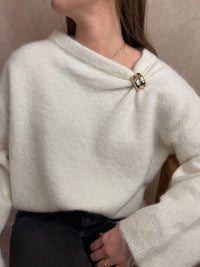 Pull écru Ambre