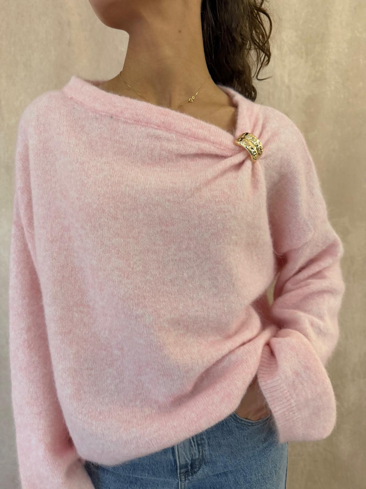 Pull rose Ambre