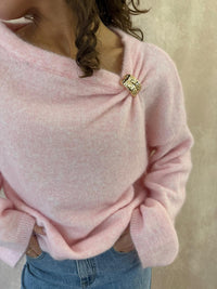 Pull rose Ambre