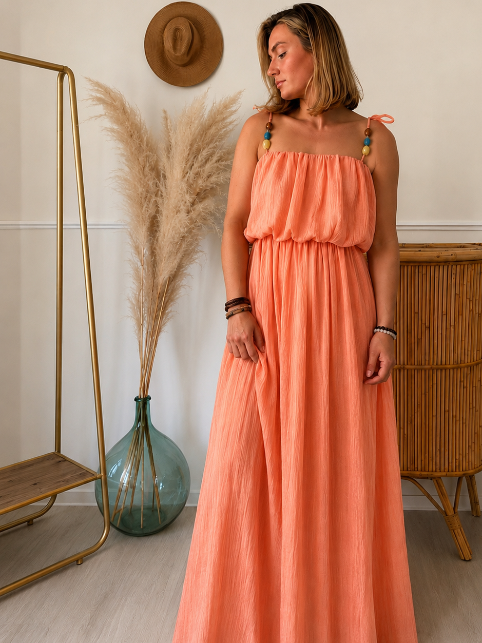 Robe Esther corail