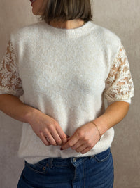 Pull écru Pauline