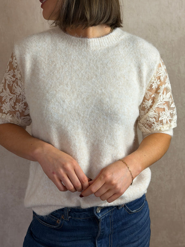 Pull écru Pauline